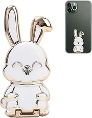 Foldable Rabbit Phone Bracket - Multifunctional Bunny Phone Holder Stand | Folding Lazy Buckle Bunny Paste Type Bracket for All Phones