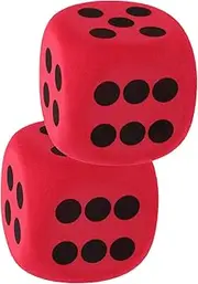ERINGOGO Big Foam Dice Large Classroom Dice for Boys and Girls Games Party Education and Activities 2pcs Set