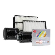 NGK Iridium Spark Plugs & NTK Filter Service Kit for Subaru WRX V10 2.5L 13-22