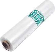 Stretch Wrap Stretch Film Roll - 15 Inch 1000 ft Plastic Wrap with Handles for Pallet Wrapping, Furniture Packing for Moving - 60 Gauge Industrial Strength, Clear luggage shrink wrap (1 Roll)