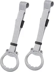 KOMBIUDA 2 Pcs Adjustable Pull Up Rings for Playpen Safe Walking Assistant Ergonomic Non Slip Handles for Bed Versatile Use Cribs and Safety Gates