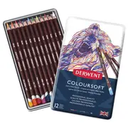 Derwent Coloursoft Pencil (Assorted) [Tin 12]