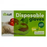Biotuff Compostable Food Handling Gloves 200pk - Large