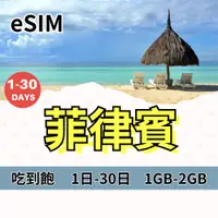 在飛比找蝦皮購物優惠-【免運】eSIM 菲律賓上網 吃到飽方案 手機上網 免插拔卡