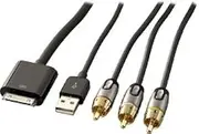 1.8m / 6ft Rocketfish Composite Video Cable for Apple iPhone iPod iPad RFACST2