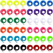 48 Pcs Fuzzy Worm On a String Pet Toys Magic Twisty Wiggly Worms for Party Favor