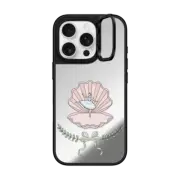 iPhone 16 Pro Mirror Ring Stand Case MagSafe Compatible Ballerina Pearl