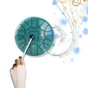 Steel Tongue Drum 6 Inch 11 Notes D Percussion Instrument Portable W0O6