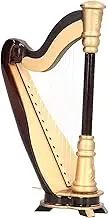 Mini Harp Model,Stringed Musical Instrument Ornament Model,Replica Home Office Table Decoration