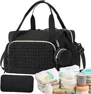 Baby Changing Bag - Large Nappy Bags | Diaper Backpack | Hospital Bag | Baby Diaper Bags | Large Capacity Kids With Pacifier Case | Reusable Travel Accessories Child Supplies For Home Trave