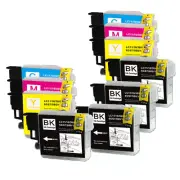 10P Premium Ink Set fits Brother LC61 MFC-J415W MFC-J615W MFC-J630W MFC-6490CW