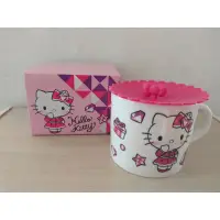 在飛比找蝦皮購物優惠-Hello Kitty陶瓷杯+杯蓋