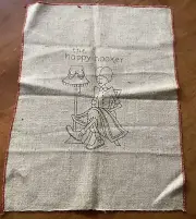 THE HAPPY HOOKER 15”x20”Hooked Rug Pattern on Burlap