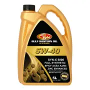 Gulf Western 60537 Syn-X 5000 Full Synthetic Engine Oil 5W-40 5L