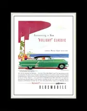 1952 Oldsmobile Ninety Eight Holiday Coupe - Matted for 11x14 Frame