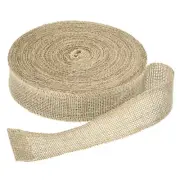 Burlap Ribbon, 1.6 Inch Wide Natural Jute Fabric Ribbon, 27 Yards