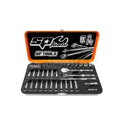 SP Tools 35Pcs 1/4" Drive Socket Set - 6Pt Metric Inhex Torx & Spline Cr-V