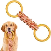 Dog Rope Toy - Interactive Dog Training Toys | Tug of War Pet Playing Device for Teeth Cleaning, Puppy Training Chewing Tools