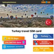 Turkey travel SIM card UNLIMITED data plans | Prepaid 4G sim card | Turkey SIM