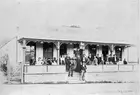A large group of people on the verandah Ballarat Victoria 1905 OLD PHOTO