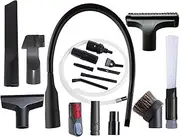Total Tools Vacuum Cleaning Accessories Kit Compatible with Dyson V6-V15, DC Models, Miele, Hoover, Bosch & More – 18-Piece Tool Set for Home, Car & Detail Cleaning – Fits 32mm & 35mm Vacuums