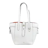 在飛比找momo購物網優惠-【FURLA 芙拉】FURLA NET燙金LOGO牛皮釦式肩