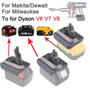 Battery Adapter For Makita Milwaukee Dewalt Convert to Dyson V6 V7 V8 Series AU