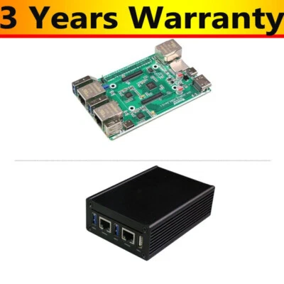 CM4_3 Gigabit Ethernet Expansion Board w/Case GIGA_USB3.0 EMMC Program Interface