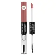 Revlon Liquid Lipstick with Clear Lip Gloss Red, 540 Unstoppable Nude - .07 oz
