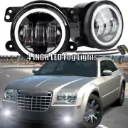 For Chrysler 300 05-11 Factory Replacement Lamps Fog Lights LED Clear Lens 2x