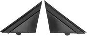 Daseeme Pa of Door Mror Flag Caps 1sh17kx7aa Left and Right Black Trim Replacement for Fiat 500 20122017