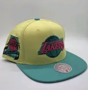 Los Angeles Lakers Mitchell & Ness Iced Tea Lemonade Snapback Hat - Yellow/Teal