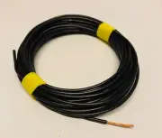 0.25mm / 23AWG Insulated PVC Single Core V75 Bare Copper Hook up Wire Black x 8m