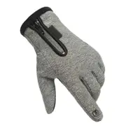 Grey Winter Gloves Waterproof Thermal Touch Screen Thermal