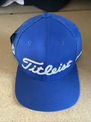 New Titleist Golf Hat Tour Mesh Golf Hat Adjustable Royal Blue
