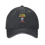 PAPA SMURF CRACKLE CASQUETTE 可調節牛仔帽太陽帽棒球帽