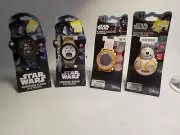 STAR WARS KIDS WATCHES LOT OF 4- BB8 (3), AND STORM TROOPER. MAY NEED BATTERIES