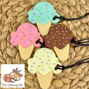 Autism Chewy Necklace - Chewie Tube Sensory ASD ADHD SPD Chew Ice Cream