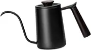 Pour Over Drip Pot Gooseneck Kettle Lightweight Portable Coffee Maker Spout Coffee Pot Tea Pot for Home Restaurant Office, Black
