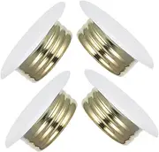 GANAZONO 4pcs Concealed Fire Sprinkler Head Covers Plate Galvanized Protection for Ceiling Sprinkler System User Friendly Installation Heavy Duty Shielding for Fire Safety