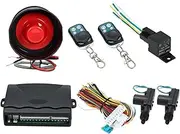 Car Alarm System with Remote Central Locking, Shock Sensor & Immobilizer