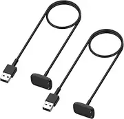 ZYWQ Charger for Fitbit Charge 6/Charge 5, Fitbit Luxe, Replacement USB Charging Cable Cord for Fitbit Charge 5/6, Fitbit Luxe Fitness Trackers [2-Pack, 1m/3.3ft]