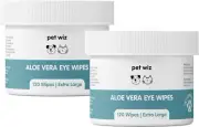 Vet Approved | 240 Extra Large Natural Eye Wipes | Gentle & Soothing