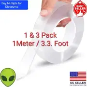 Alien Tape Nano Tape Stick Nano Tape Locks Anything Reusable Tape Transparent 1M