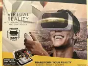 Sharper Image Smatphone 360 Virtual Reality Visual Headset Viewer White 1003366