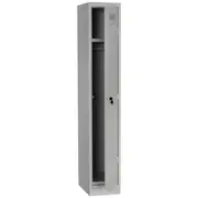 Stilford 1 Door Office Locker Gloss Silver