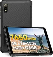 Ulefone Armor Pad Pro 8" Rugged Tablet (16GB + 128GB), 48MP Rear Camera + 32MP Front Camera, 7650mAh Battery 18W Fast Charging Octa Core Android 13, 4G LTE 3-Card Slots IP68 Waterproof Tablet GPS NFC