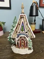 NEW Blue Sky Holiday Collection Winters Woodland Church Chapel