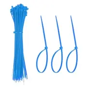 Zip Ties Plastic Cable Ties, Wire Tie 8 Inch - (100 Pack, Blue)