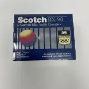 5 Pack Scotch BX-90 135m Audio Cassette Tapes New Sealed